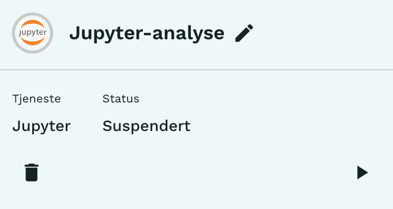 Tjenesteikon for Jupyter