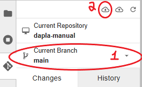 git switch main + git pull